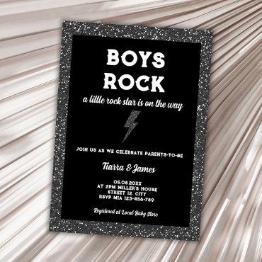 Rock Star Boy Baby Shower Black Rock And Roll