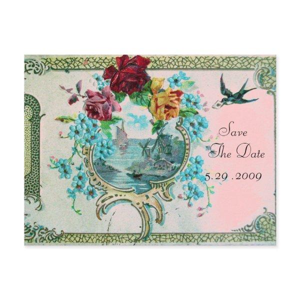 ROMANTICA 3 SAVE THE DATE ANNOUNCEMENT POSTCARD