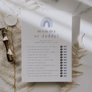 ROWAN Boy Guess Who Mommy Daddy Baby Shower Game