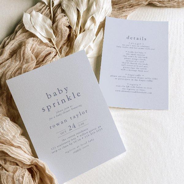 ROWAN Classic Boy Blue Boho Simple Baby Sprinkle
