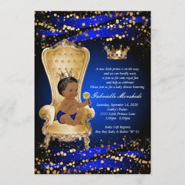 Royal Blue Baby Shower, Baby shower Invitation