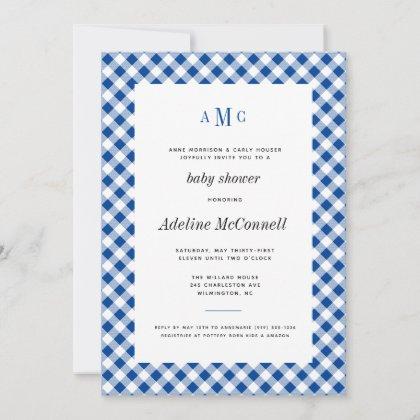 Royal Blue Gingham Traditional