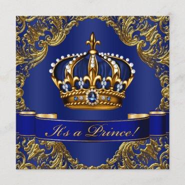 Royal Blue Gold Crown Prince