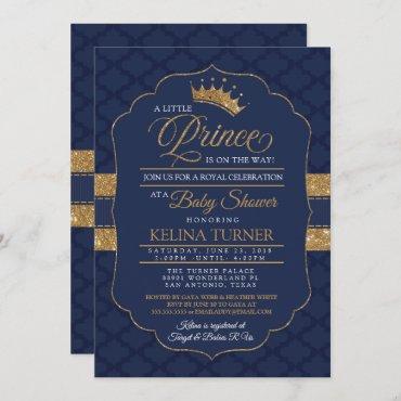 Royal Little Prince Baby Shower Invitation