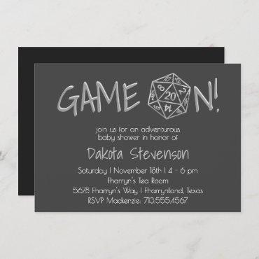 RPG Silver Game On | PNP Tabletop Role Player Dice