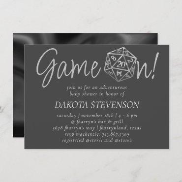 RPG Silver Game On | PNP Tabletop Role Player Dice