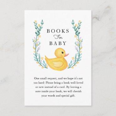 Rub-A-Dub-Dub Yellow Rubber Ducky Books For Baby Enclosure Card