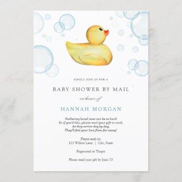 Rubber Duck Baby Shower by Mail invitation