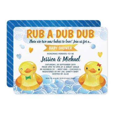 Rubber Duck Boy-Girl Twins