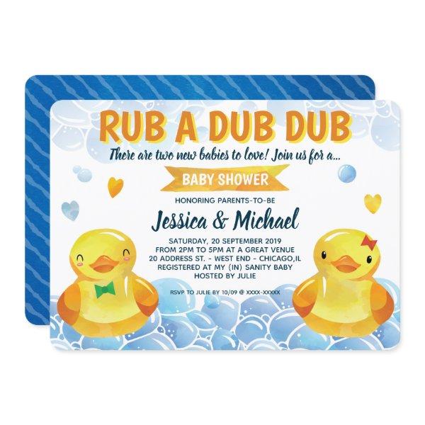 Rubber Duck Boy-Girl Twins