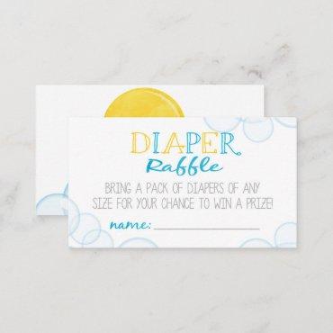 Rubber Duck Diaper Raffle Insert Cards