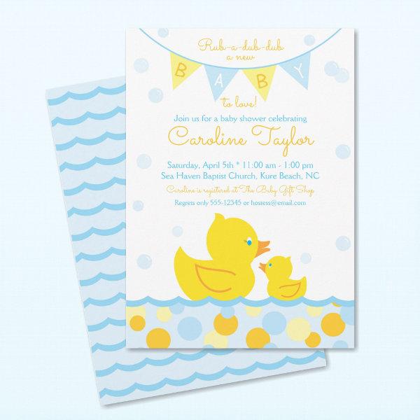 Rubber Ducky  blue & yellow