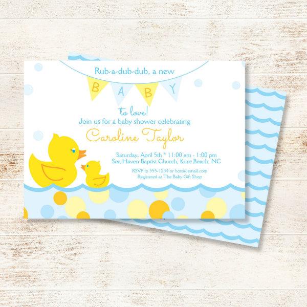 Rubber Ducky Blue & Yellow