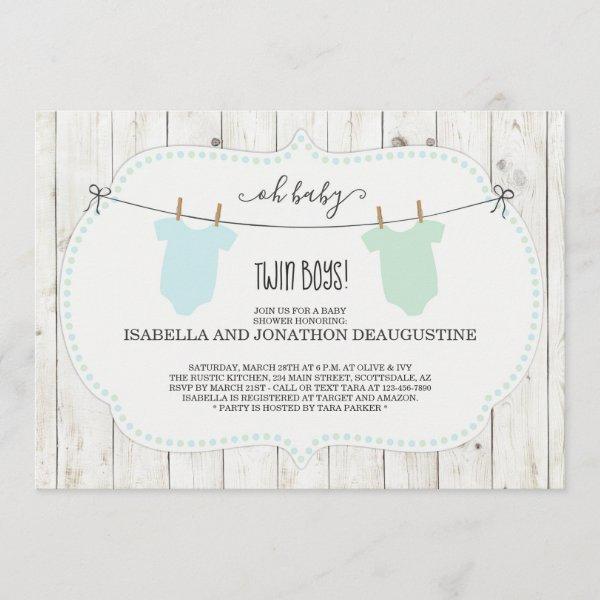 Rustic  for Twin Boys