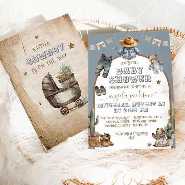 Rustic Boho arch Wild West Blue Boy
