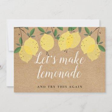 Rustic Boho Lemons Change the Date Event Save The Date