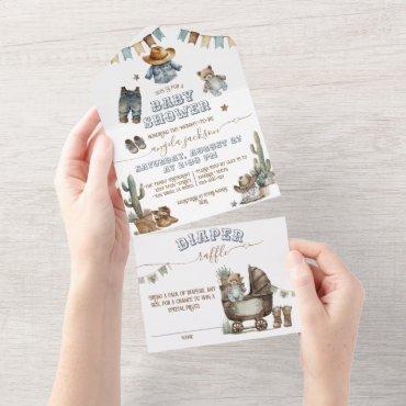 Rustic Boho Wild West Boy Baby Shower All In One