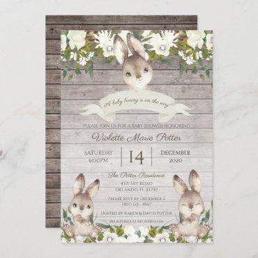 Rustic Brown and White Bunny Rabbit