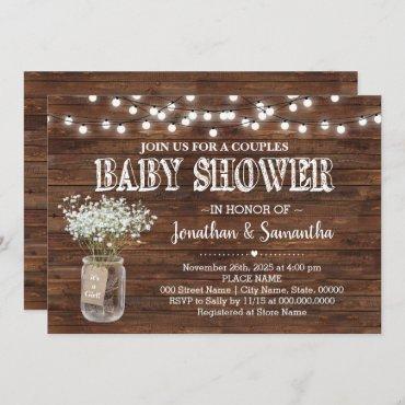 Rustic couples baby shower country barn