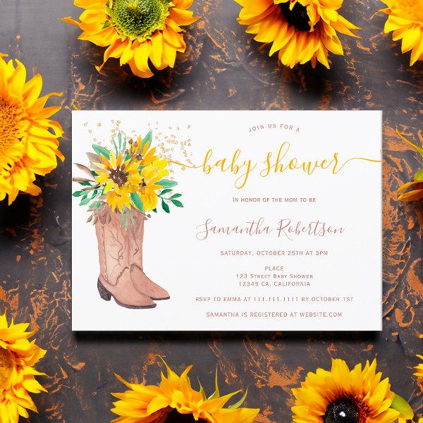 Rustic cowboy boots watercolor fall