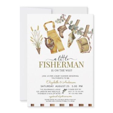 Rustic Cute Little Fisherman Baby Shower
