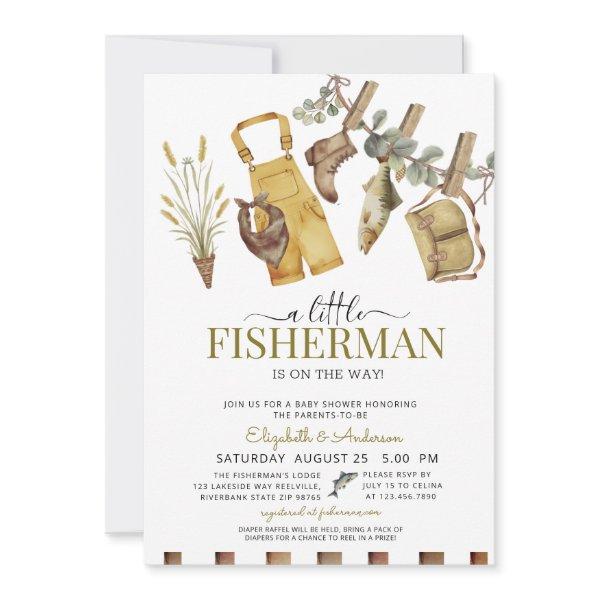 Rustic Cute Little Fisherman Baby Shower