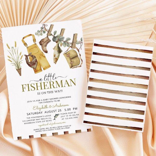 Rustic Cute Little Fisherman Baby Shower