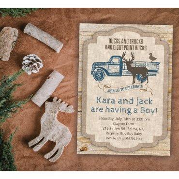 Rustic Deer Truck Boy