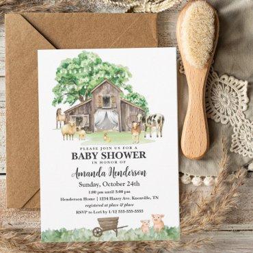 Rustic Farm Animal Gender Neutral