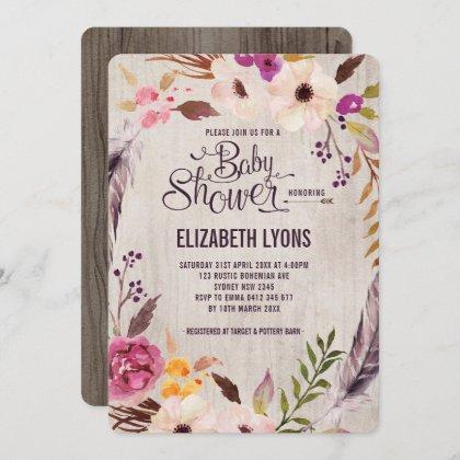 Rustic Floral  Boho Party