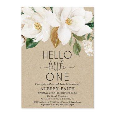 Rustic floral sip and see, fall kraft meet baby