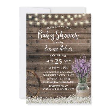 Rustic Lavender Floral String Lights
