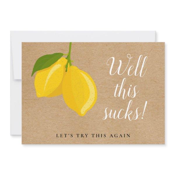 Rustic Lemons Change The Date Postponed Event Save The Date