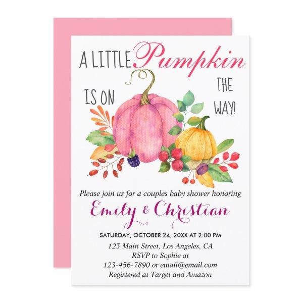 Rustic Little Pumpkin Fall Couples