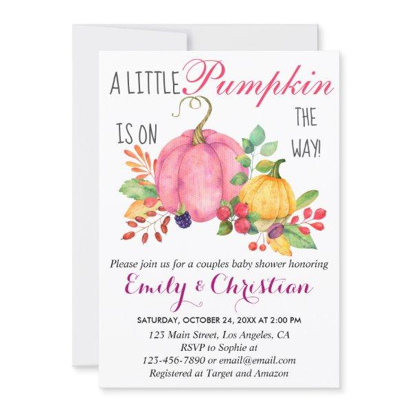 Rustic Little Pumpkin Fall Couples