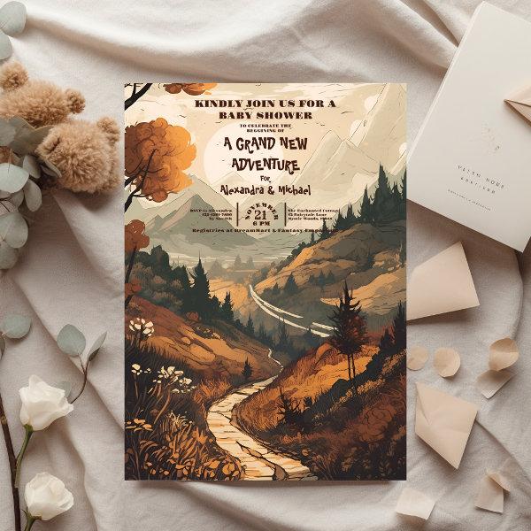 Rustic Mountain Forest Evergreen