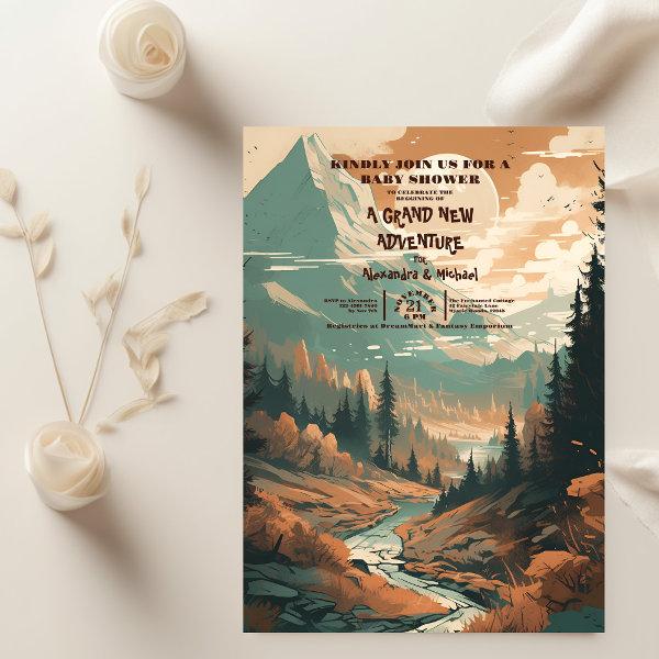 Rustic Mountain Forest Evergreen