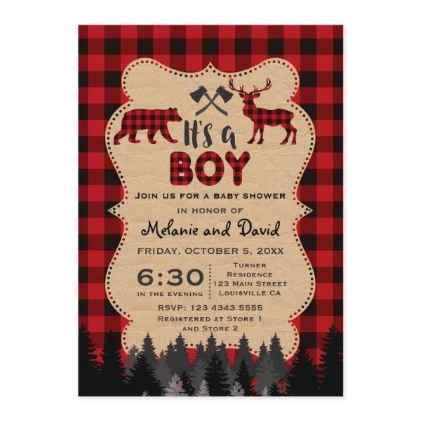 Rustic Red Buffalo Lumberjack Boy