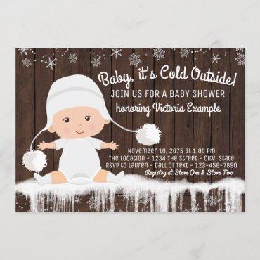 Rustic Snowflake Baby its Cold Outside