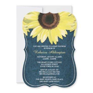 Rustic Sunflower Denim