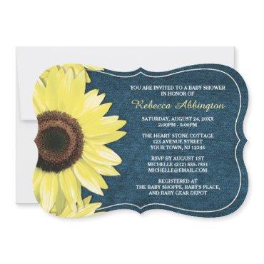 Rustic Sunflower Denim