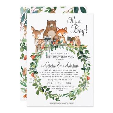 Rustic Woodland Animals Baby Shower by Mail Boy