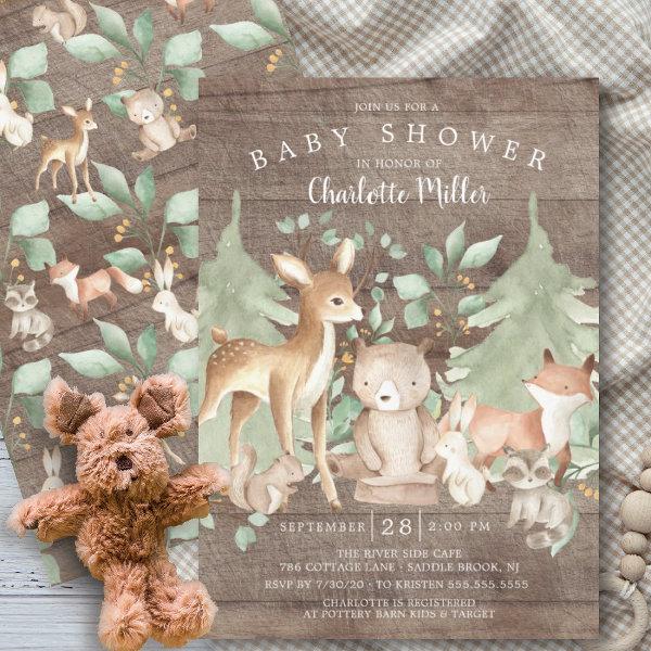 Rustic Woodland Forest Animals