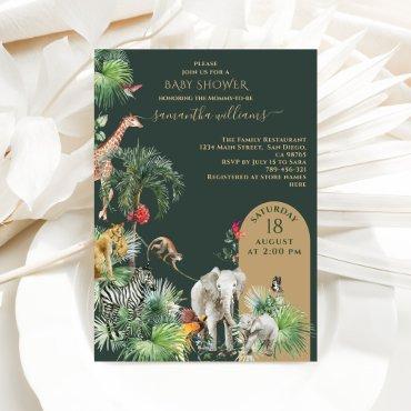 Safari Animal Jungle Greenery Tropical