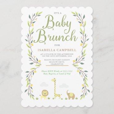 Safari Baby Brunch Invitation