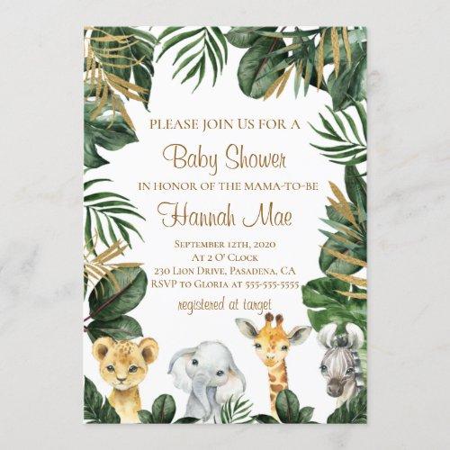 Safari Boy Baby Shower Invitation