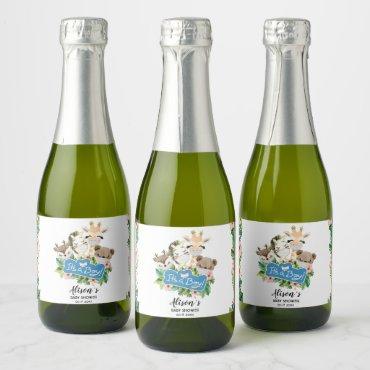 Safari Friends | Baby Shower Mini Champagne Label