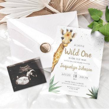 Sage Green and Gold Safari Giraffe