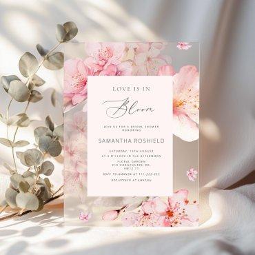 Sakura Love is in Bloom Bridal shower Acrylic