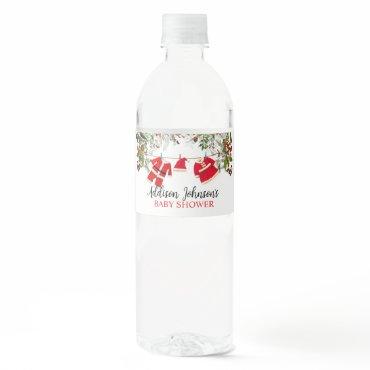 Santa Baby Shower Water Bottle Label